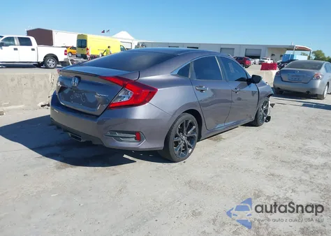 2020 Honda Civic Sport из США, поврежденный, VIN 19XFC2F81LE215991